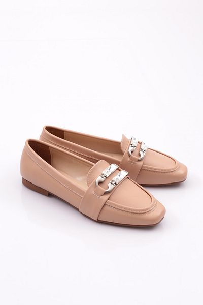 DGN Γυμνό γυναικείο loafer - με αγκράφα, 61322534