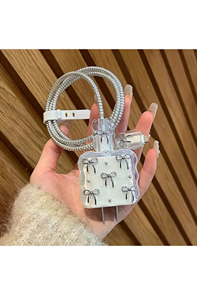 CASABLANCA Iphone 11 12 13 14 15 16 Pro Max  Uyumlu  Şarj Koruyucu Kılıf  Set