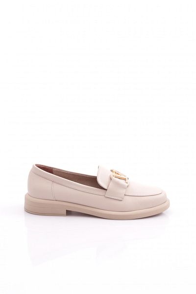 DGN Γυναικείο Loafer με αγκράφα V, Ecru Napa Model No 35155353