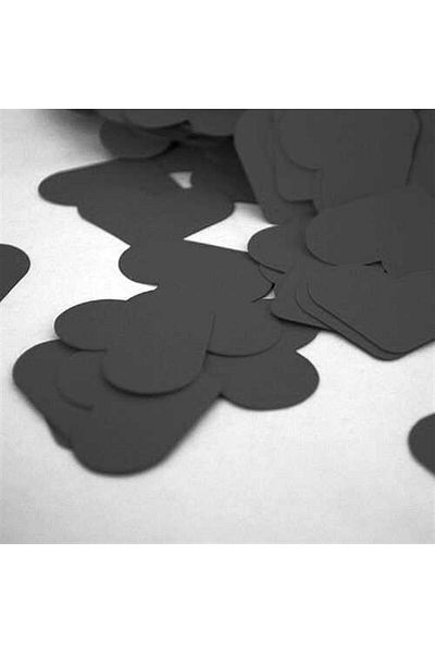 DM ONLINE Black Heart Card 25 Pack Valentine's Gift Note Heart Card