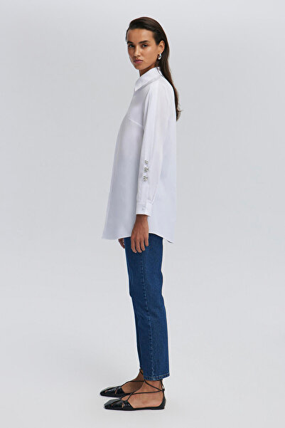 Touché Privé Cămașă POPLIN CU MÂNECĂ METALIZATĂ