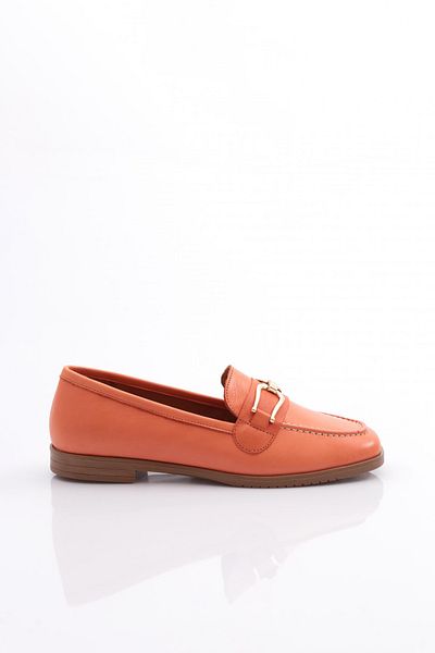 DGN Women's Iron Blunt Toe Ballerina Orange 1932110
