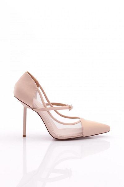DGN Pantofi cu toc de damă Nude Color - Model Open 56583557