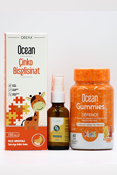 Ocean Ocean Zinc, Estellife D3 and Ocean Gummies Defense Immunity Set for Chi...