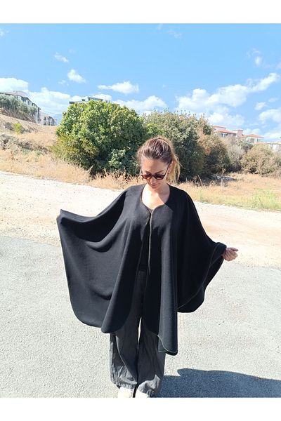 arslan deco Fleece Poncho Shawl and Jacket - Authentic Cardigan and Camping Shawl