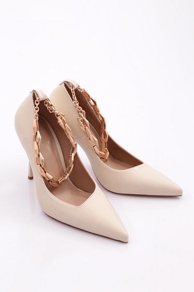 DGN Pantofi cu toc pentru femei de culoarea pielii - 56463557