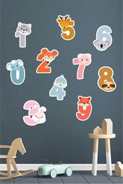 neşeli günlerim Autocolant Educativ Numere 50x70 Cm