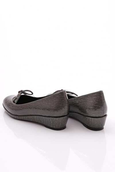 DGN Kadın Comfort Ayakkabı Gri Kroko 41813643