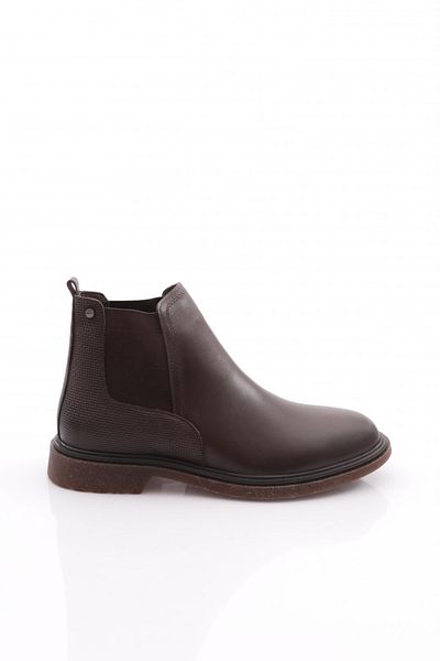 DGN Men's Classic Brown Analin Genuine Leather Boots - 3515123210