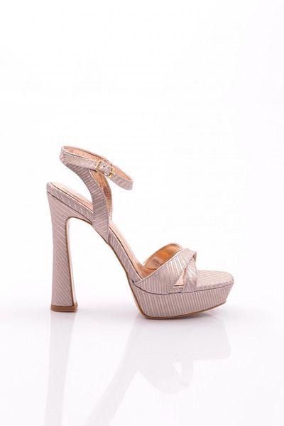 DGN Pantofi de seara cu toc cu bretele la glezna de dama Rose Glitter 31273564