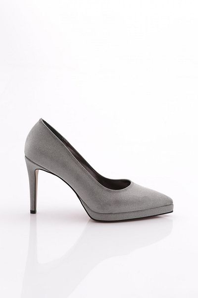 DGN Pantofi de seara cu toc de dama, argintiu platinat 21835910