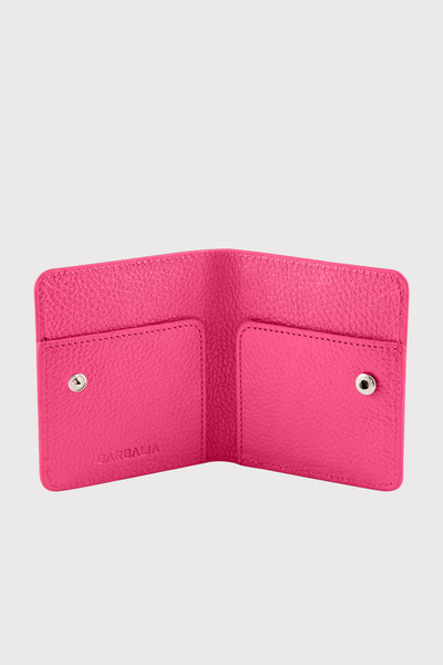 Garbalia Argenta Genuine Leather Fuchsia Card Holder Wallet