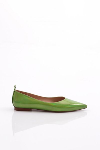 DGN Balerini de damă cu vârf ascuțit - Kiwi Metallic 2773557