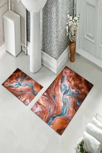 Pelangi Space Patterned Double Toilet Seat - Non-Slip Base, 60 cm X 100 cm + 40 cm X 60 cm