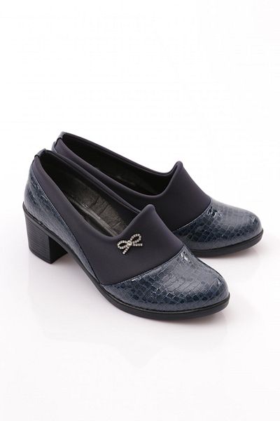 DGN 23031 Women's Ribbon Patterned Heeled Shoes