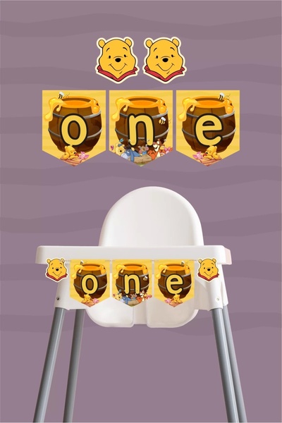 neşeli günlerim لافتة واحدة تحمل عنوان ويني ذا بوه (ورق سميك)