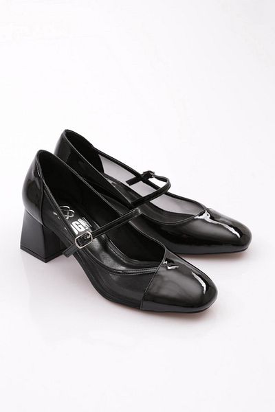 DGN 6802 Pantofi cu toc cu curele superioare pentru femei
