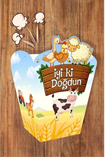 neşeli günlerim علبة الفشار من فارم كونسيبت (الذرة) 8 عبوات