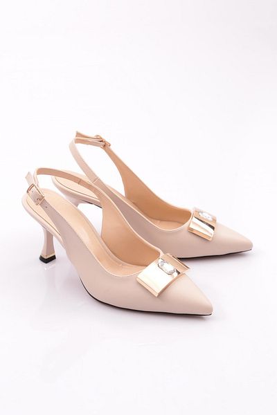 DGN Pantofi de damă cu toc înalt, cafeniu 353183539