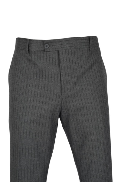 Cengiz İnler Cengiz Inler Kalın Çizgi Slim Fit Erkek Kumaş Pantolon