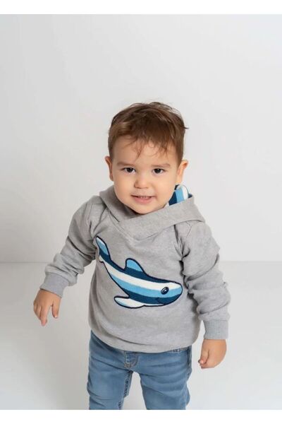 JO&JUKE Fish Patterned Sweatshirt
