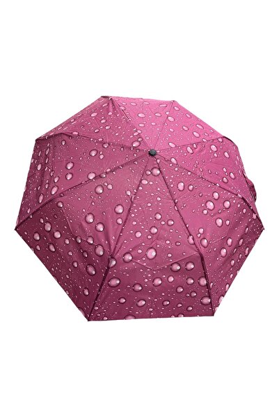 Marlux Tam Otomatik Bordo Damla Desenli Şemsiye 7110c 709801