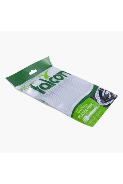 Falcon 50-Piece Disposable Plastic Table Fork Set