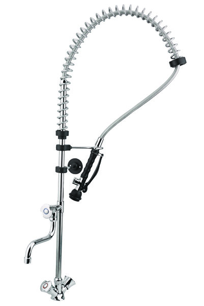 LVA Tezgahtan Çıkışlı Çift Su Girişli Ara Musluklu Ön Yıkama Duş Seti-EKO SERİ