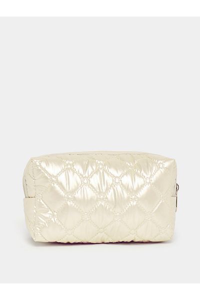 Styli Quilted Wash Bag with Zip Closure