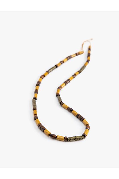 Koton Wooden Beaded Necklace Multicolor