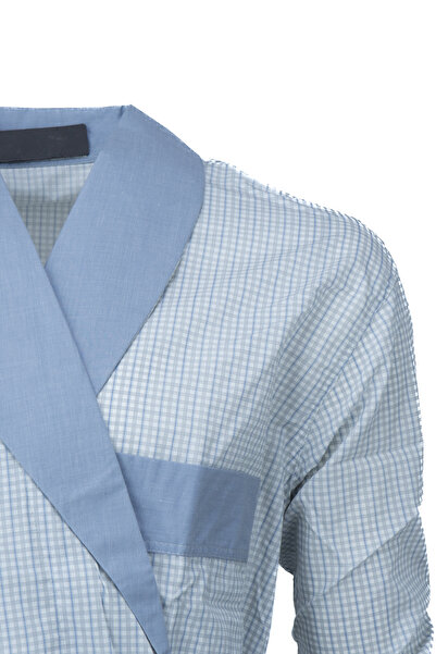 Ottoland Чоловічий преміум 100% бавовняний класичний халат з кишенями - з поясом на талії, зручний