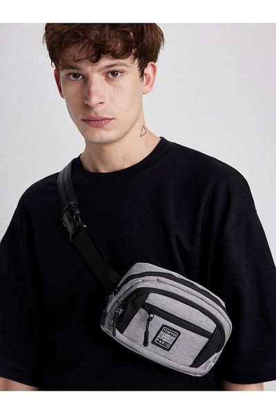 DeFacto Patch Detail Zip Pocket Crossbody Bag