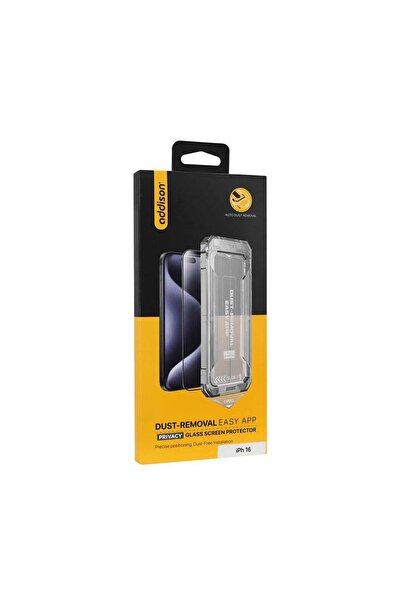 ADDISON IP-EASY16-PRIVACY iPhone 16 Temperli Hayalet Cam Ekran Koruyucu