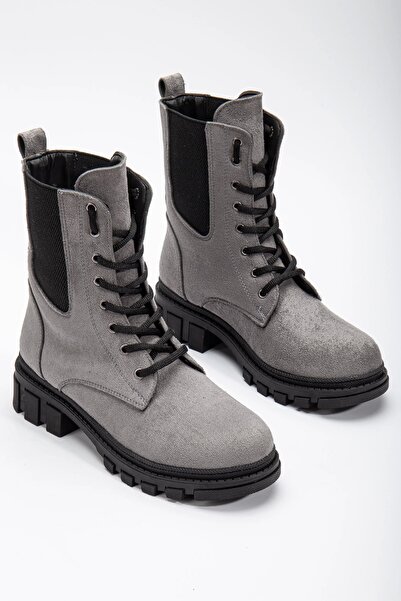 GULT Жіночі чоботи на еластичній підошві із сірої замші