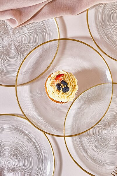 Lora Bianca Ares 6 Piece Cake/Cake/Dessert Plate Set