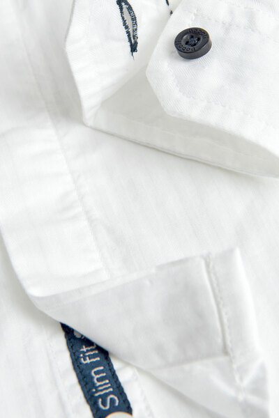 Boboli Erkek Çocuk Gömlek Beyaz