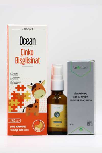 Ocean Vitamin D and Zinc Support Set for Children: Venatura D3, Estellife D3 ...