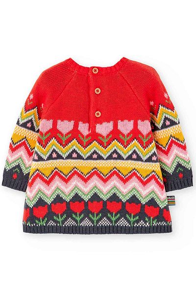 Boboli Baby Girl Dress Red