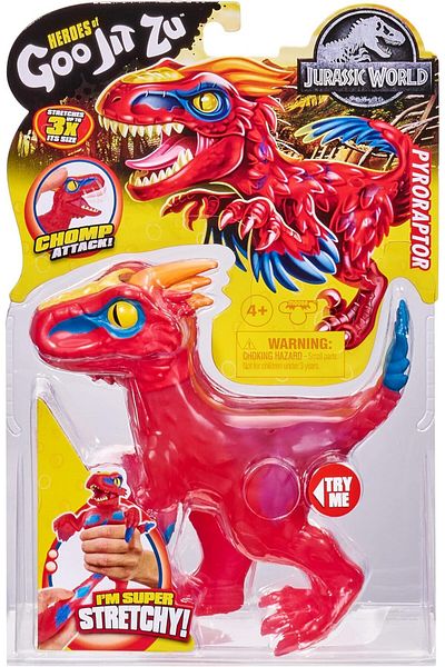 Akedo Heroes of Goo Jit Zu - Licensed Jurassic World - Chomp Attack - Stretch Pyroraptor