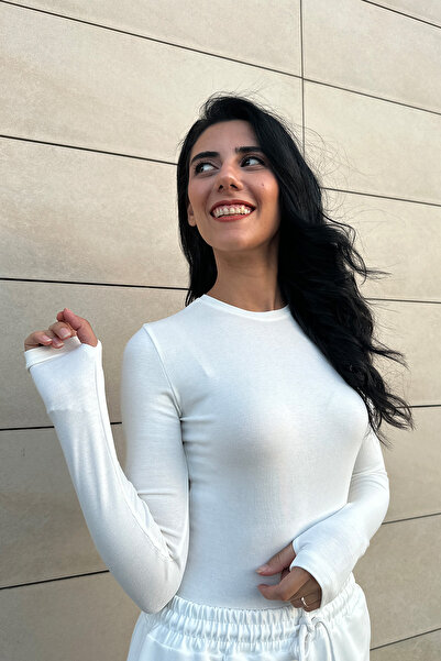 NN SISTER Parmak Detaylı Alttan Çıtçıtlı Body