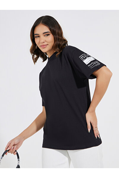 Styli Cotton Jersey Regular Fit Printed T-Shirt
