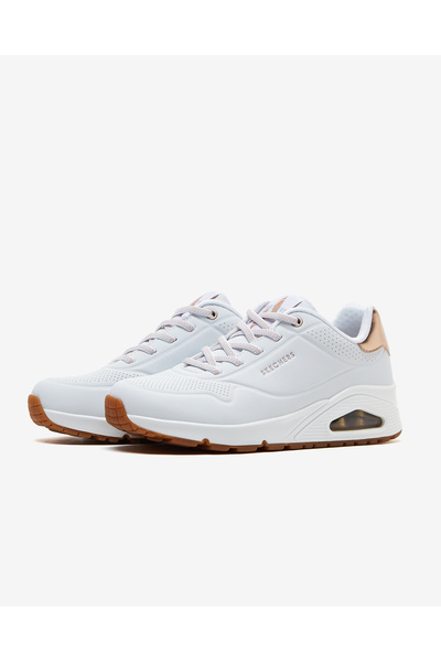 SKECHERS Uno Shimmer Away - Dámské bílé tenisky 155196 Wht