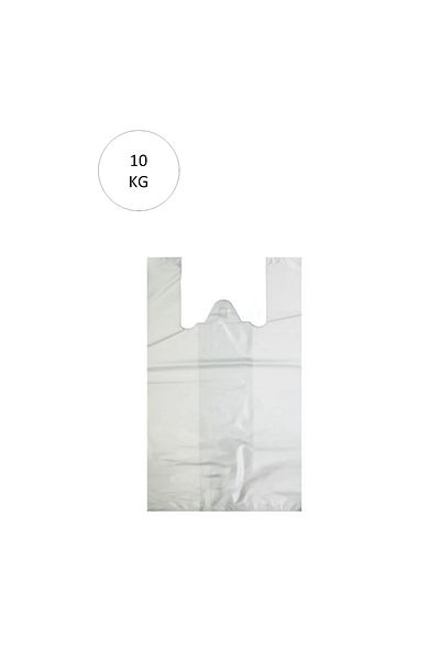 MBB ETİCARET 10 Kg White Athlete Bag - Small Size 25x45 cm, Takriben 1.110 Pieces