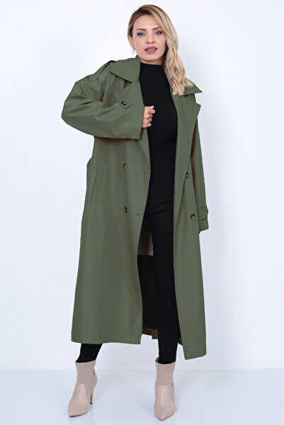 Ulwish Trençkot, Bayan, Rahat Kesim, Su İtici Kumaş.