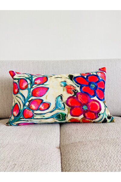 TheBohoHomeDecor Yaşam Çiçeği Serisi - Olive Kaşmir Tek 30*50 Kırlent/Yastık ...