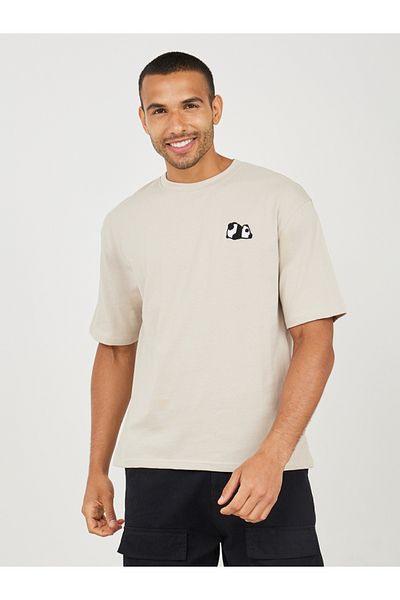 Styli Panda Embroidered Oversized T-Shirt