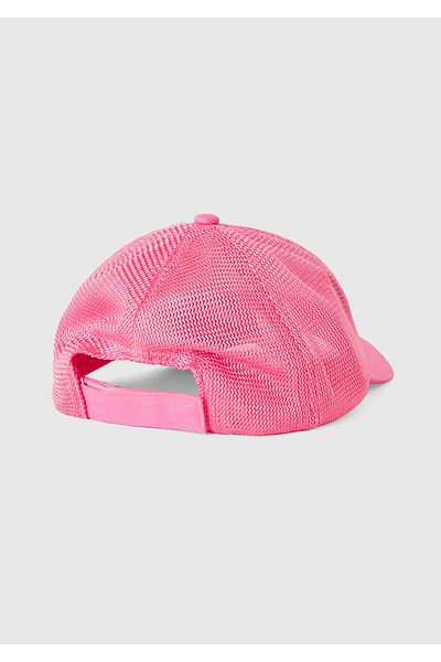 United Colors of Benetton Pink Boy Cap Hat - Graphic Printed and Mesh Detailed, Adjustable Feature