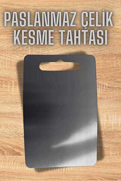 Stainless Art Paslanmaz Çelik Kesme Tahtası Antibakteriyel Üst Düzey Kaliteli...