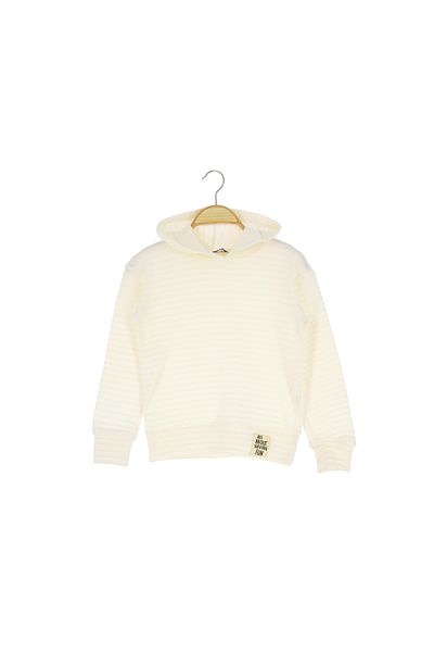 Wingo Wingo 119-10-24 Girl's Sweat Hooded Ottoman Sand - Ηλικία 9/12