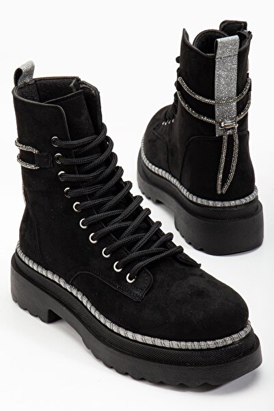 WHİTE LİNE White Line 45 Kadın Simli Sargılı Kısa Postal Bot